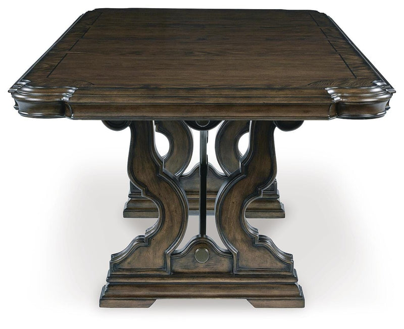 Maylee Dining Table with 6 Chairs and Buffet and Hutch