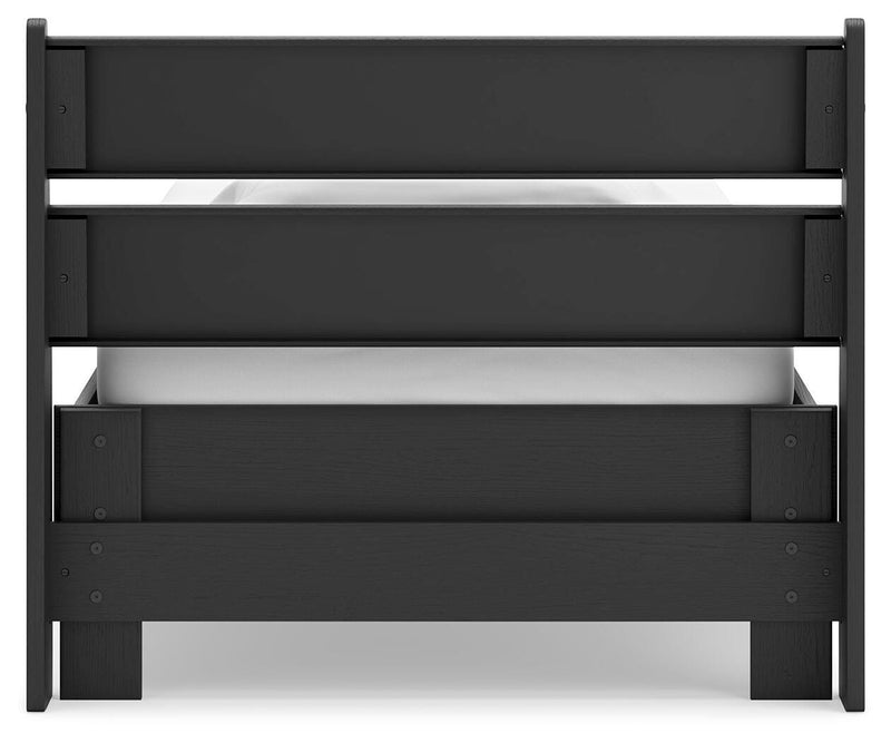 Socalle Twin Panel Platform Bed and Dresser