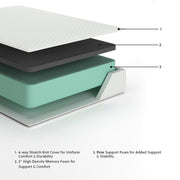 Chime 12 Inch Memory Foam California King Mattress in a Box