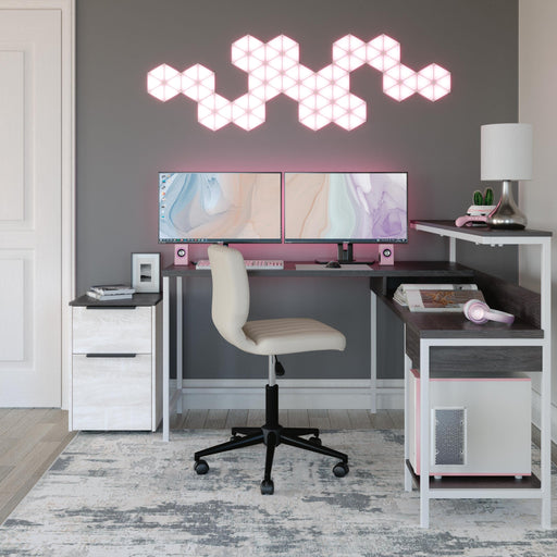 Dorrinson Home Office L-Desk with Storage