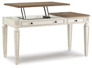 Realyn Lift-top Desk, L-shaped Desk and 4 Bookcases