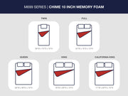 10 Inch Chime Memory Foam King Mattress in a Box