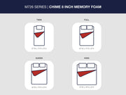 Chime 8 Inch Memory Foam Queen Mattress in a Box
