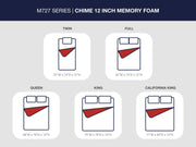 Chime 12 Inch Memory Foam Full Mattress in a Box