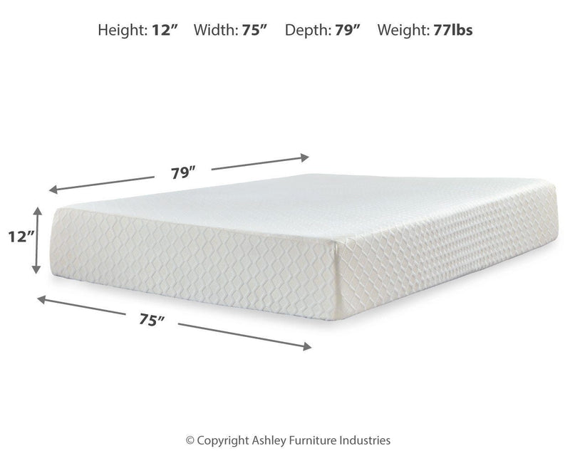 Chime 12 Inch Memory Foam California King Mattress in a Box