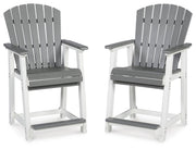 Transville Outdoor Counter Height Bar Stool (Set of 2)