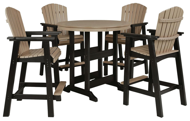 Fairen Trail Outdoor Counter Height Dining Table with 2 Barstools
