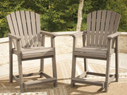 Seacliff Beach Outdoor Counter Height Bar Stool (Set of 2)