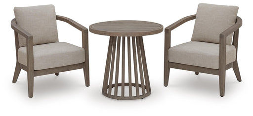 Joy Lagoon Outdoor Chairs with Cushions/Table (Set of 3)