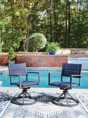 Rocky Creek Outdoor Sling Swivel Chair (Set of 2)