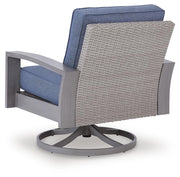 Half Moon Beach Outdoor Swivel Lounge Chair with Cushion