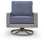 Half Moon Beach Outdoor Swivel Lounge Chair with Cushion