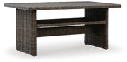 Brook Ranch Outdoor Sofa Sectional, Bench, Lounge Chair and Table