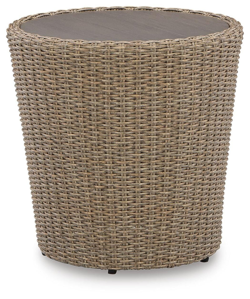 Danson 2 Swivel Lounge Chairs and End Table