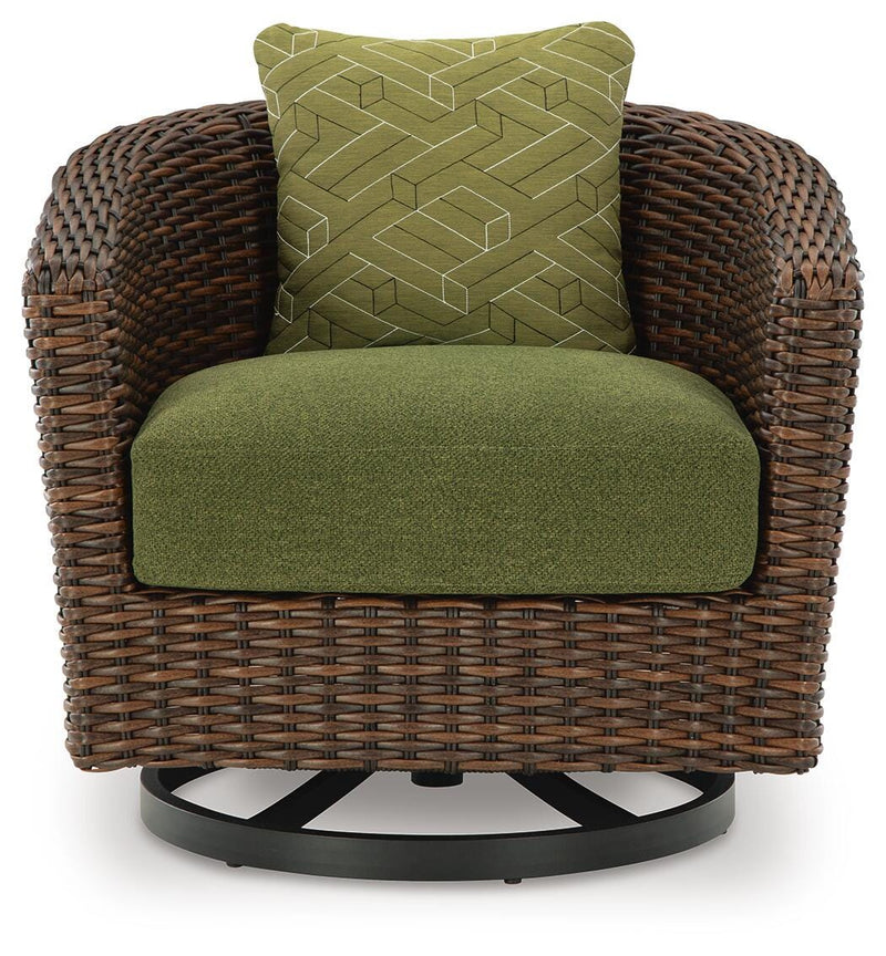 Horizon Hall Outdoor Sofa, 2 Lounge Chairs, Ottoman and Coffee Table