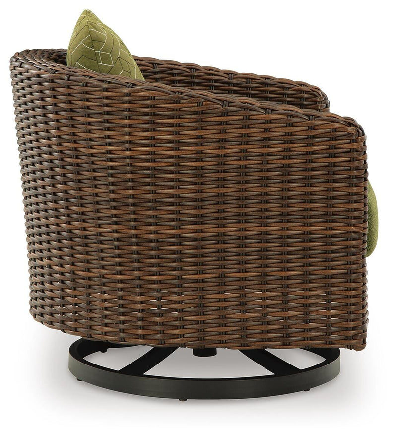 Horizon Hall Outdoor Sofa, 2 Lounge Chairs, Ottoman and Coffee Table
