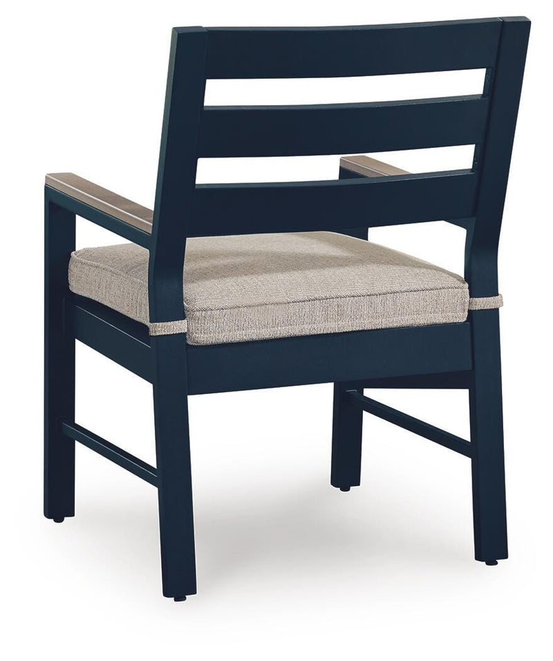 East Beach Outdoor Arm Chair with Cushion (Set of 2)
