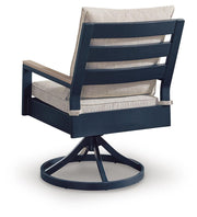 East Beach Outdoor Swivel Chair with Cushion (Set of 2)