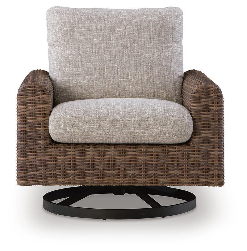 Dolan Creek Outdoor Swivel Lounge Chair with Cushion