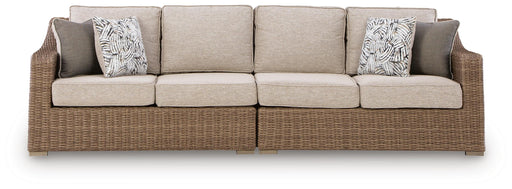 Laguna Heights Outdoor Right and Left-arm Facing Loveseat with Cushion (Set of 2)