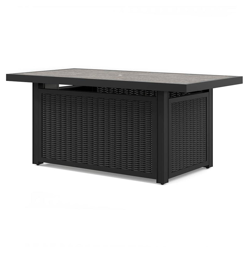 Beachcroft 3-Piece Outdoor Sectional and Fire Pit Table