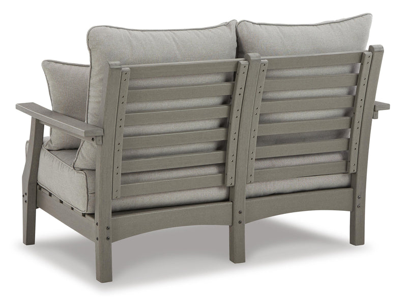 Visola Outdoor Loveseat, 2 Lounge Chairs and Coffee Table