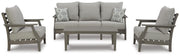 Visola Outdoor Sofa, 2 Lounge Chairs and Coffee Table