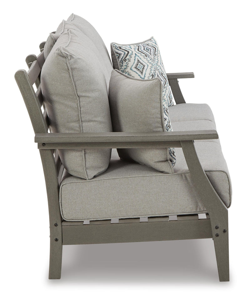 Visola Outdoor Sofa, 2 Lounge Chairs and Coffee Table