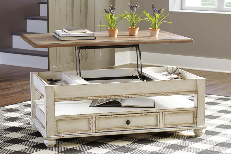 Realyn Coffee Table with Lift Top