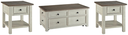 Bolanburg Coffee Table and 2 End Tables