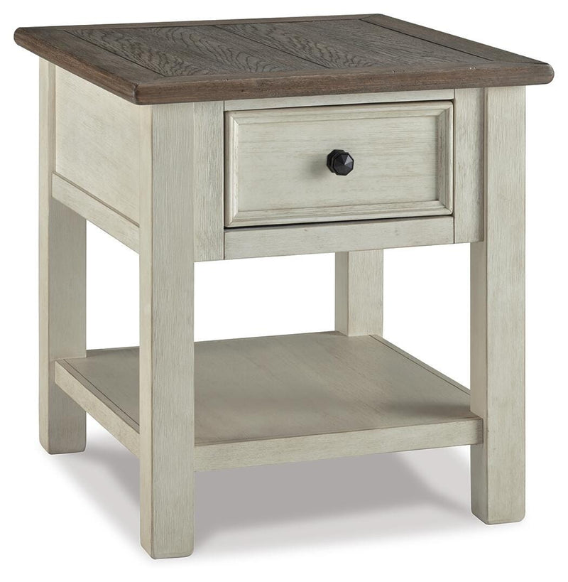 Bolanburg Coffee Table with End Table and Chairside End Table