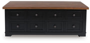 Wildenauer Lift-top Coffee Table and 2 Chairside End Tables