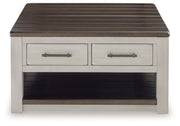Darborn Lift-top Coffee Table and 2 Chairside End Tables