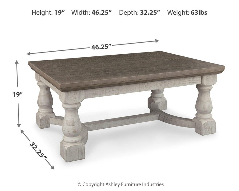 Havalance Coffee Table and 2 End Tables