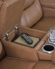 Knightington Power Reclining Loveseat with Audio Seating