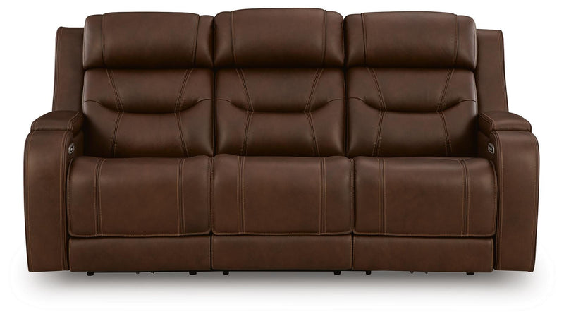 Knightington Power Reclining Sofa with Audio Seating