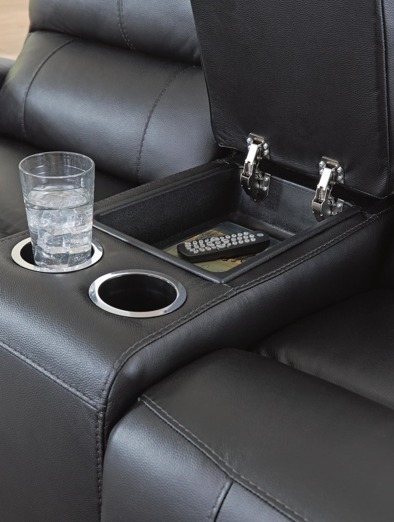 Glossmore Reclining Loveseat with Console