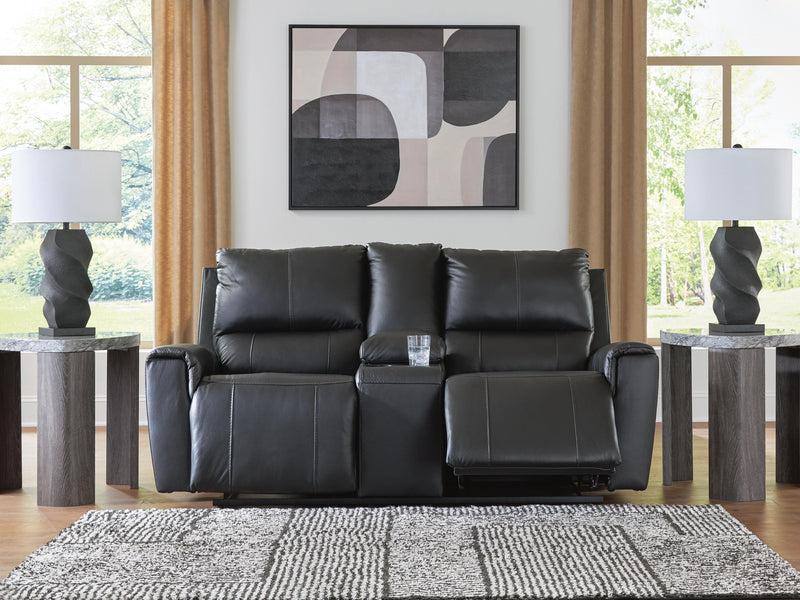 Glossmore Reclining Loveseat with Console
