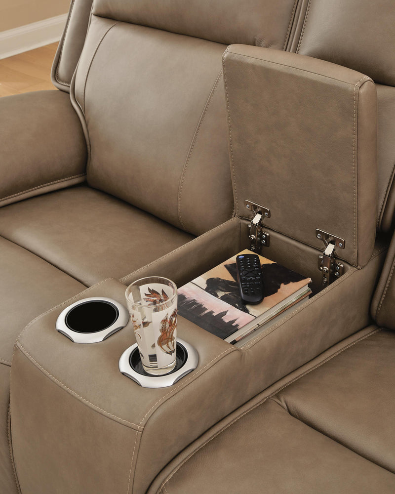 Glencroft Power Reclining Loveseat with Console