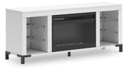 Brollevi 60" TV Stand with Electric Fireplace