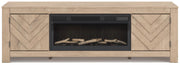 Cayboni 71" TV Stand with Electric Fireplace