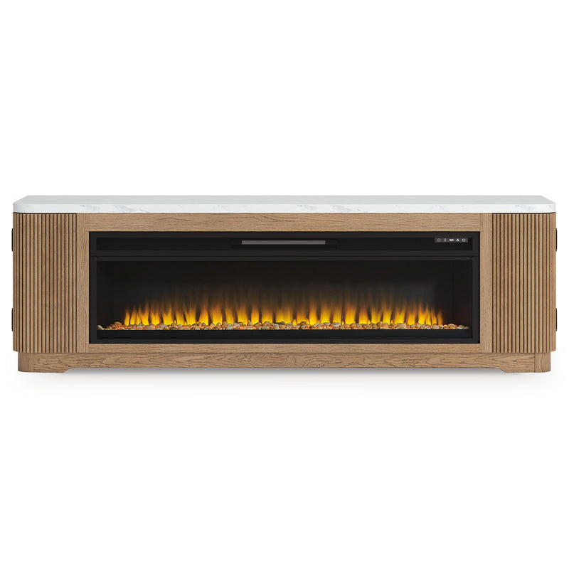 Camdill 80" TV Stand with Electric Fireplace