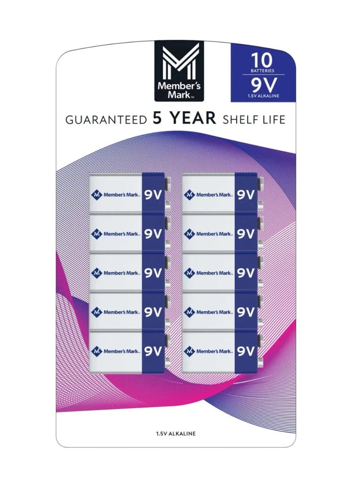 MEMBER'S MARK 9-VOLT BATTERY 10PK