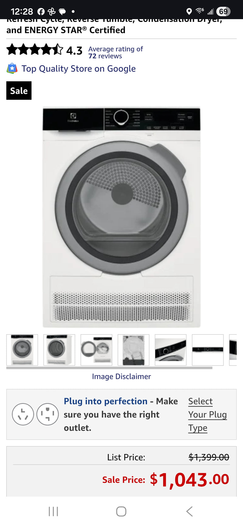 Electrolux dryer