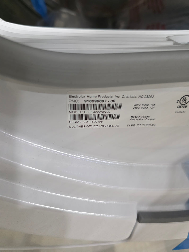Electrolux dryer