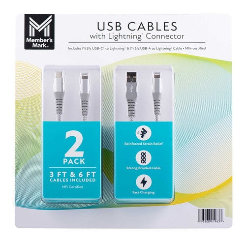 MM 2PK LIGHTNING CABLES